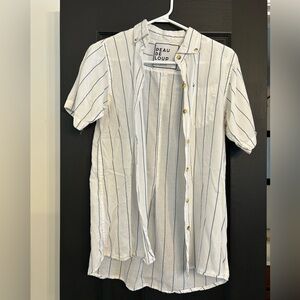 Peau De Loup White Striped Shirt